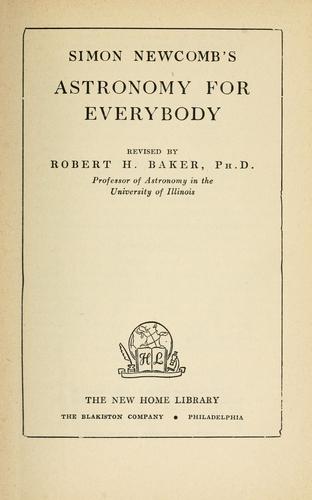 Cover for Simon Newcomb's Astronomy for everybody