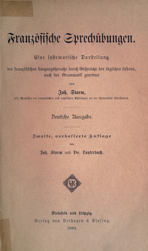 Cover for Französische Sprechübungen