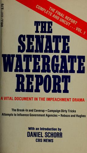 Cover for The Senate Watergate report