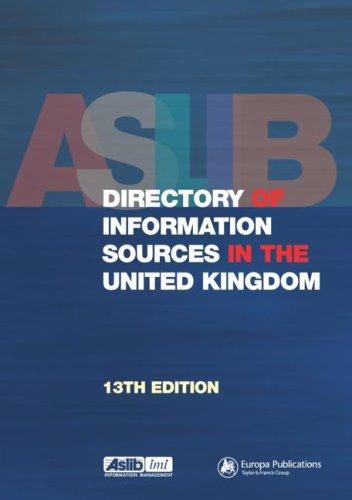 Cover for Aslib Directory of Information Sources in the United Kingdom