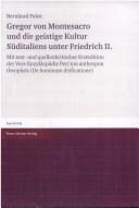 Cover for Gregor von Montesacro und die geistige Kultur Süditaliens unter Friedrich II.