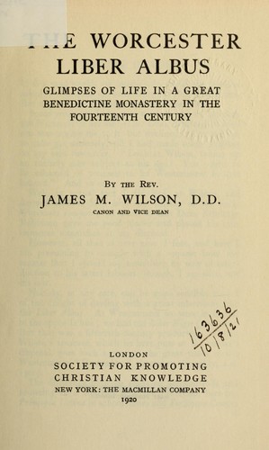 Cover for The Worcester Liber albus
