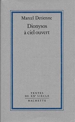 Cover for Dionysos à ciel ouvert