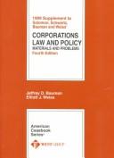 Cover for 1999 Supplement to Corporations Law and Policy
