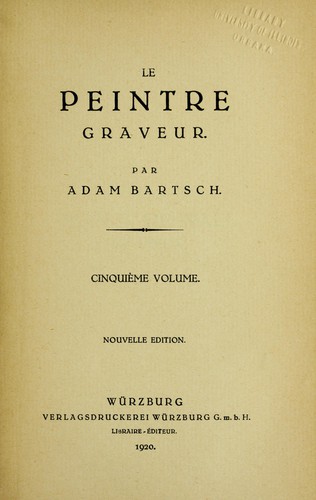 Cover for Le peintre graveur