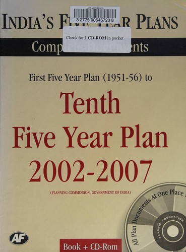 Cover for India's five year plans