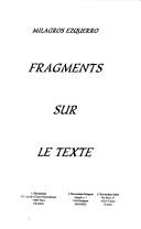Cover for Fragments sur le texte