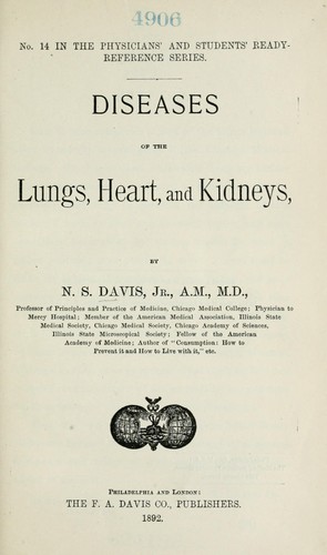 Cover for Diseases of the lungs, heart and kidneys