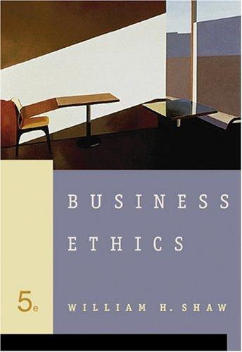 Cover for Business Ethics (with InfoTrac )