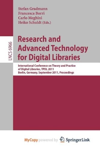 Cover for Research and Advanced Technology for Digital Libraries