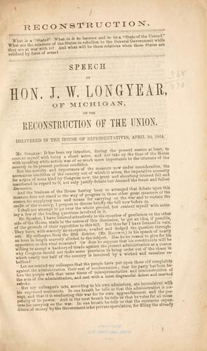 Cover for Reconstruction ...