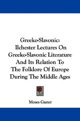 Cover for Greeko-Slavonic