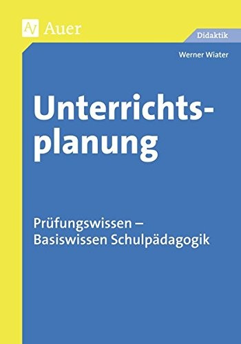 Cover for Unterrichtsplanung