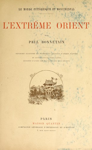 Cover for L'extrême Orient