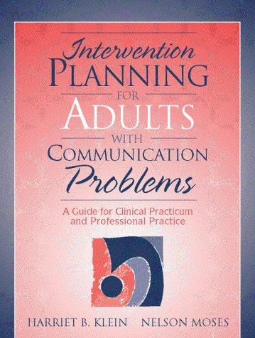 Cover for Intervention planning for adults with communication problems