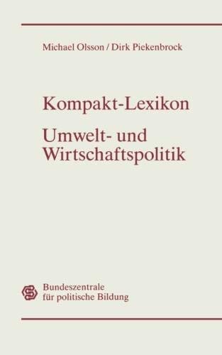 Cover for Gabler KompaktLexikon Umwelt und Wirtschaftspolitik.