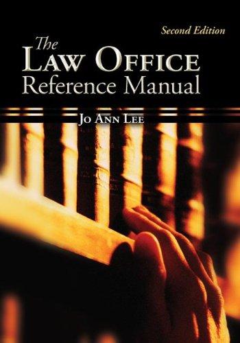 Cover for The Law Office Reference Manual