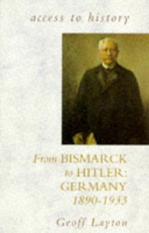 Cover for From Bismarck to Hitler