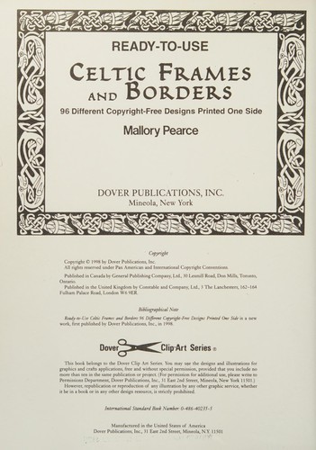 Cover for Celtic frames and borders