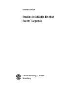 Cover for Studies in Middle English saints' legends