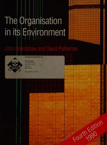Cover for The Organisation in Its Environment
