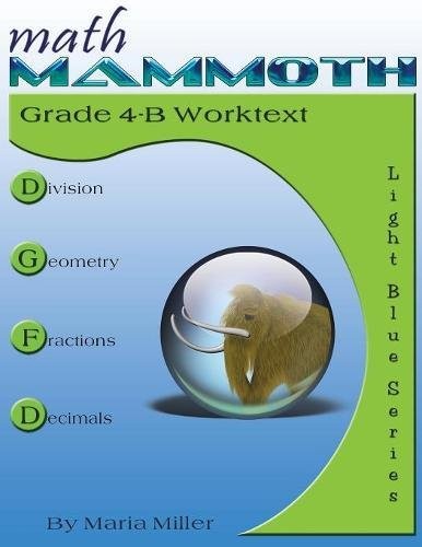 Cover for Math Mammoth Grade 4-B Worktext