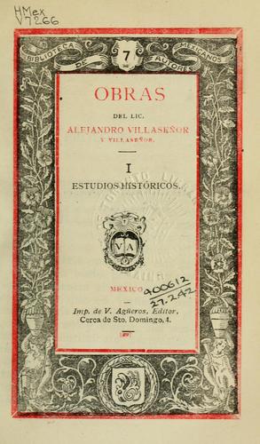 Cover for Obras