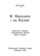 Cover for W Warszawie i na Krymie