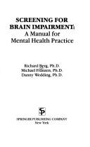 Cover for Screening for brain impairment