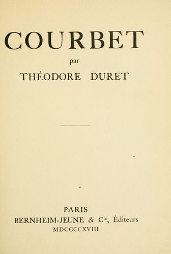 Cover for Courbet.