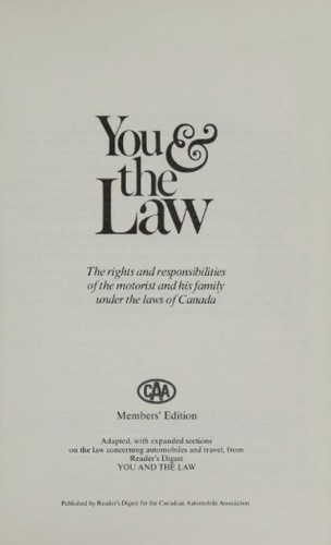 Cover for You & the law