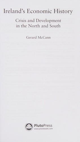 Cover for Ireland's economic history