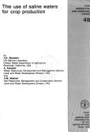 Cover for The use of saline waters for crop production