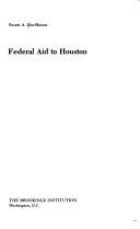 Cover for Federal aid to Houston