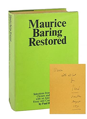Cover for Maurice Baring restored