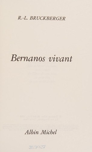 Cover for Bernanos vivant
