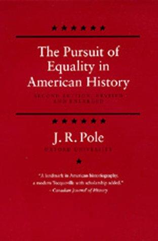 Cover for The pursuit of equality in American history