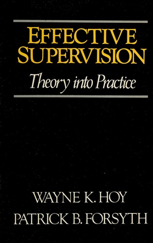 Cover for Effective supervision