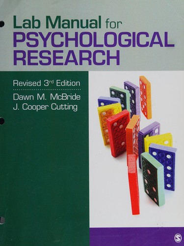 Cover for Lab Manual for Psychological Research