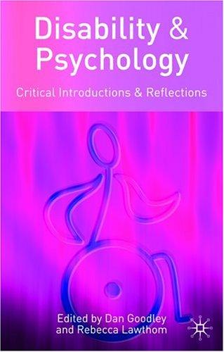 Cover for Disability and psychology