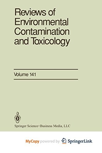 Cover for Reviews of Environmental Contamination and Toxicology
