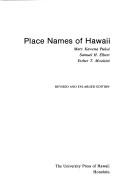 Cover for Place names of Hawaii