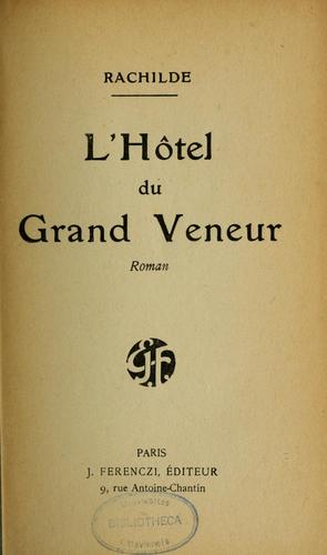 Cover for L'Hôtel du Grand Veneur