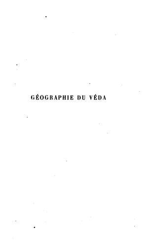 Cover for Étude sur la géographie et les populations primitives du nord-ouest de l'Inde