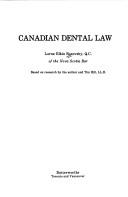 Cover for Canadian dental law