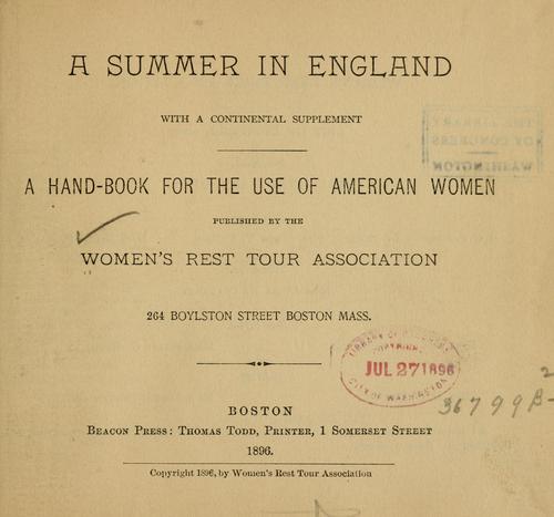 Cover for summer in England