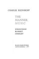 Cover for The manner music