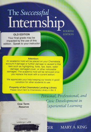 Cover for Successful Internship