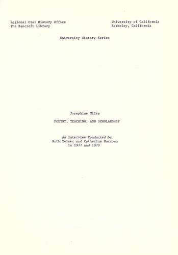 Cover for Poetry, teaching, and scholarship
