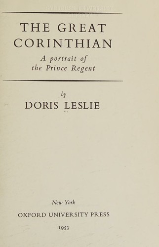 Cover for The great Corinthian